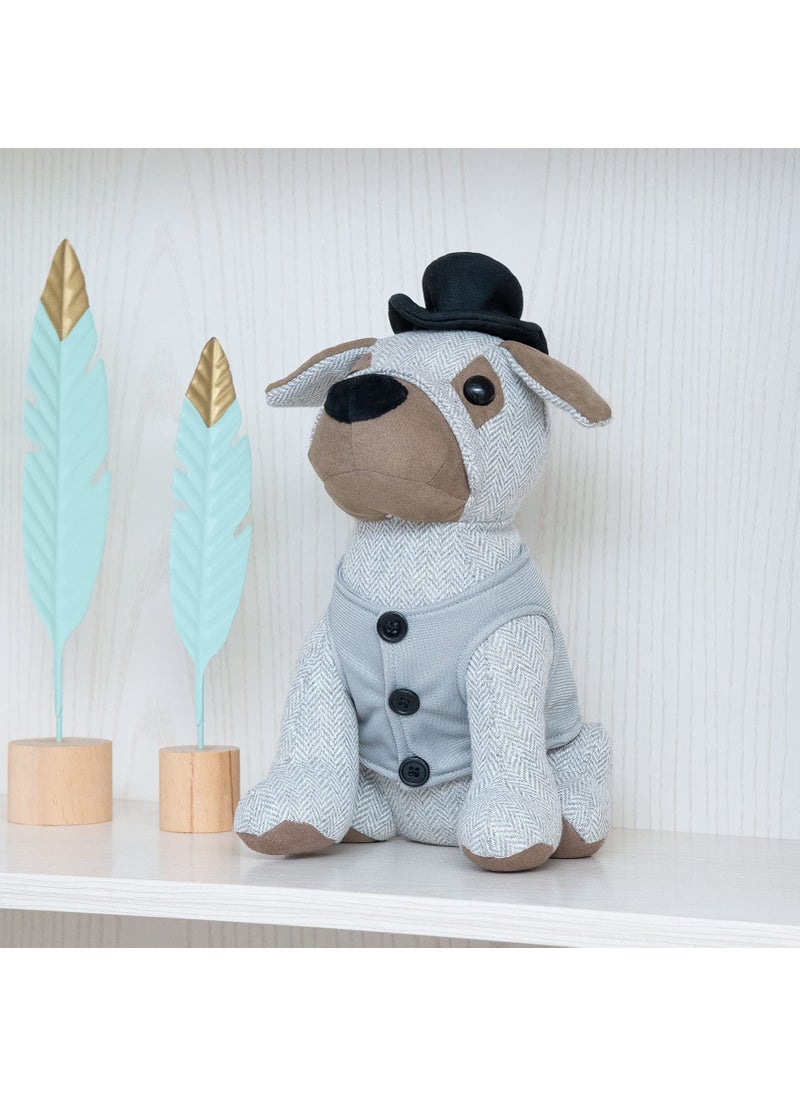 Marwood Marwood Cute Door Stopper Decorative Door Stops for Home and Office, Gentleman Dressed Dog Weighted Interior Doorstop Fabric Stuffed Animal Door Stopper Floor Decorative  - Image 4
