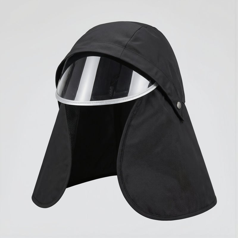 Yellow Long Rain Coat Reflective Strip For Commute Delivery Camping Outdoor Work - Image 5