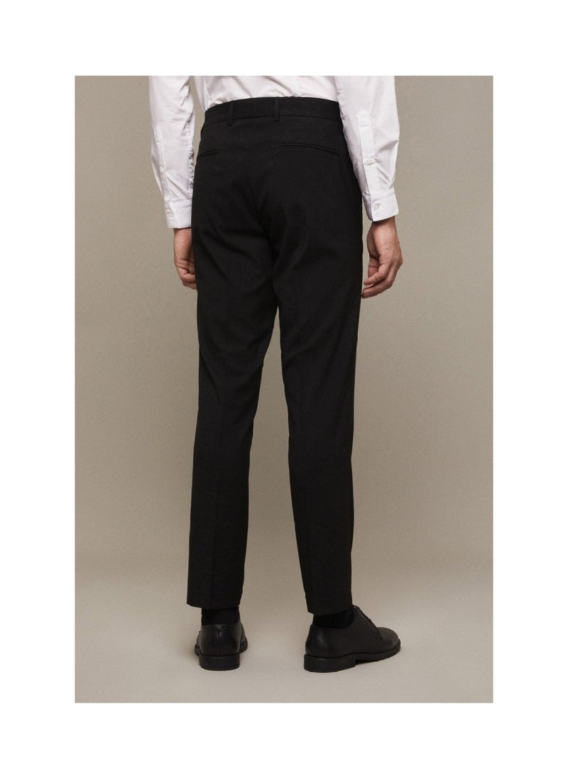 BURTON - Skinny Fit Black Smart Trousers - Image 1