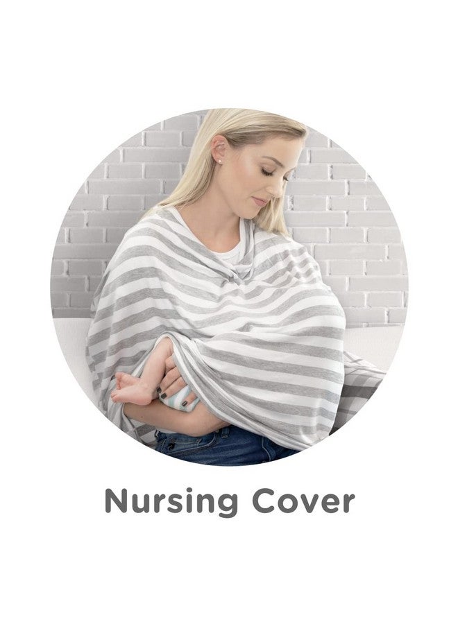 Nuby 5 in 1 Nursing Cover: Multipurpose Soft and Stretchy Cover for Mom and Baby: Colors May Vary, 26’’ x 27’’ / 66.04 cm x 68.58cm - Image 5