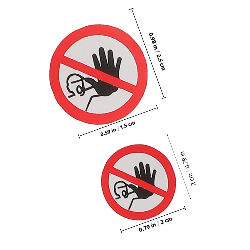 20 pcs No Entrance Signs Do Not Entrance Warning Signs Self-adhesive Warning Signs Stickers - Image 2