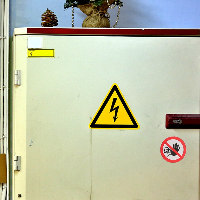 20 pcs No Entrance Signs Do Not Entrance Warning Signs Self-adhesive Warning Signs Stickers - Image 4