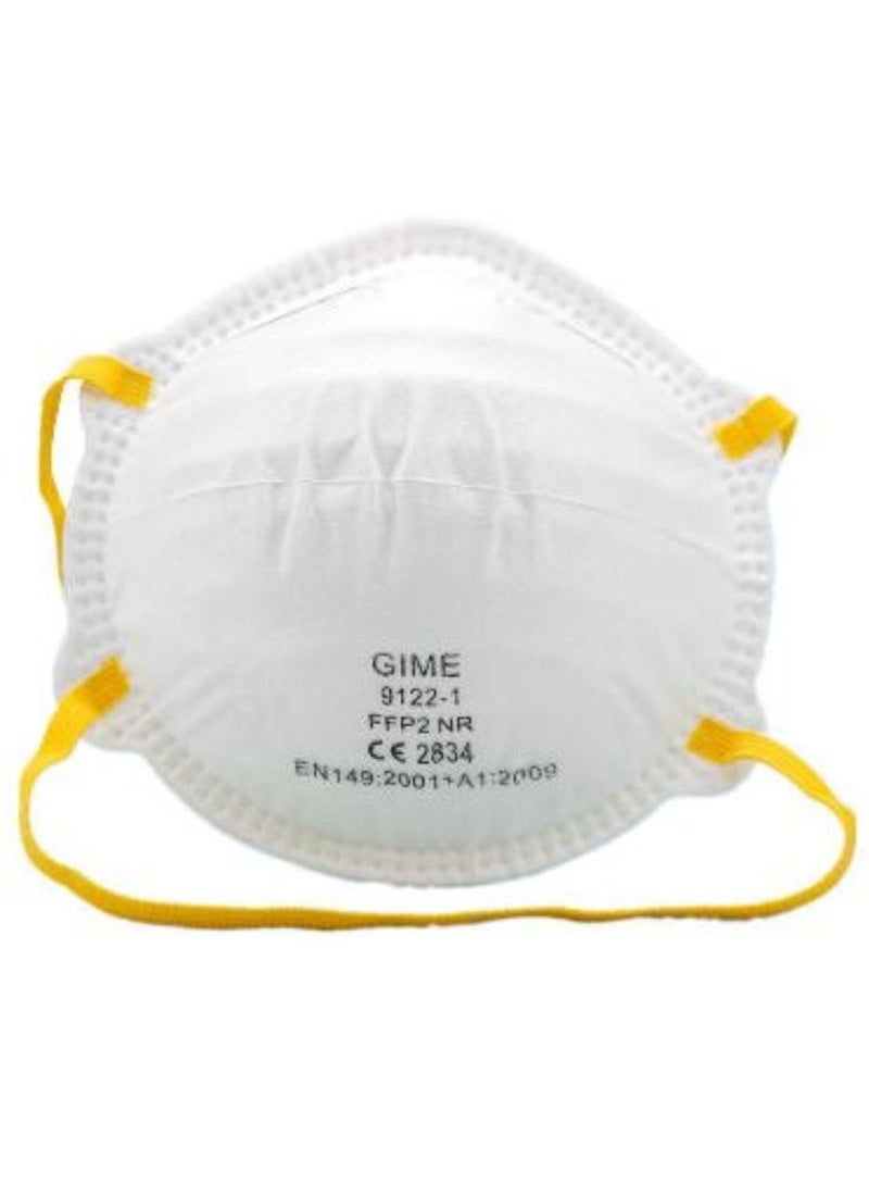 Vitacelli 1-Piece 5 Layer FFP2 NR Protective Respirator Cup Mask WHITE Color - Image 1