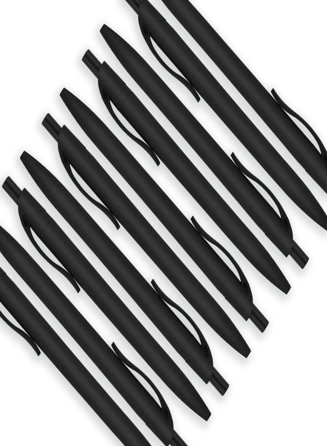 Deegtran 100 Pack No Bleed Black Barrel Click Pens, Wholesale Retractable Ballpoint, Medium Point, Smooth Ink, 1.0MM Black Ink - Image 3