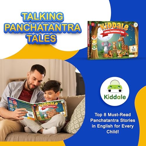 Kiddale Hindi Panchatantra Animal Story Book|Top Moral Short Stories for Kids| Touch, Read and-Listen Musical Tales with Colorful Illustrations| Ideal Gift for 3-8 Year Children - Image 2