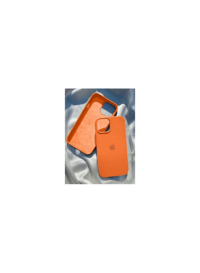 CATANES iPhone 13 Pro Soft Silicone Case Shockproof Cover 6.1 inch Orange - Image 2