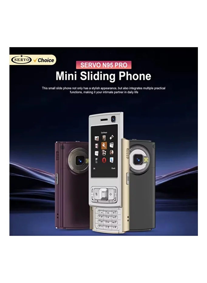 Hope Servo N95 Pro Mini Slider Mobile Phone 2 SIM Standby Cellphone - Image 4