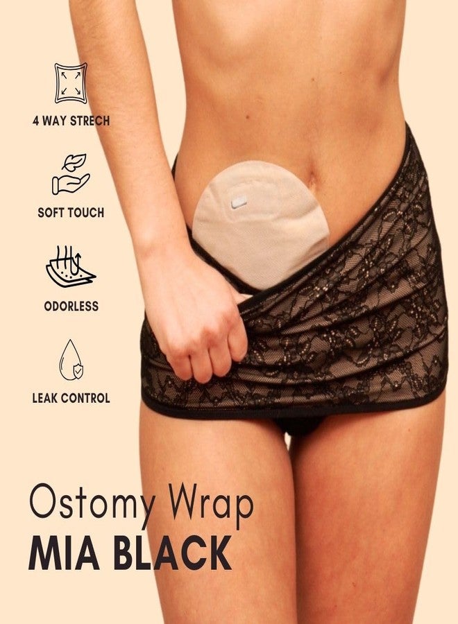 SIIL Ostomy Bag Covers for Women - Adbominal Support Wrap for Womens Large MIA BLACK | Made In SPAIN - Image 3