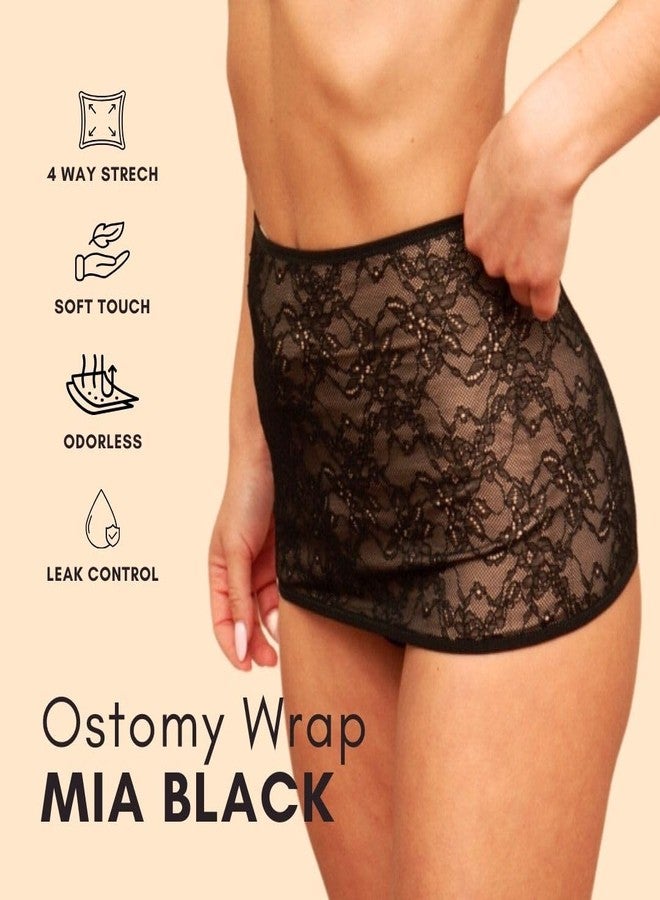 SIIL Ostomy Bag Covers for Women - Adbominal Support Wrap for Womens Large MIA BLACK | Made In SPAIN - Image 2