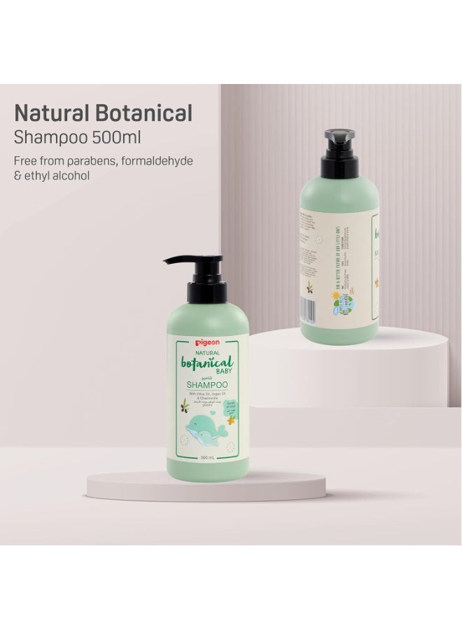 pigeon Natural Botanical Baby Shampoo 500ml | Tear-Free, Gentle & Hypoallergenic Formula for Delicate Baby Hair & Scalp - Image 5