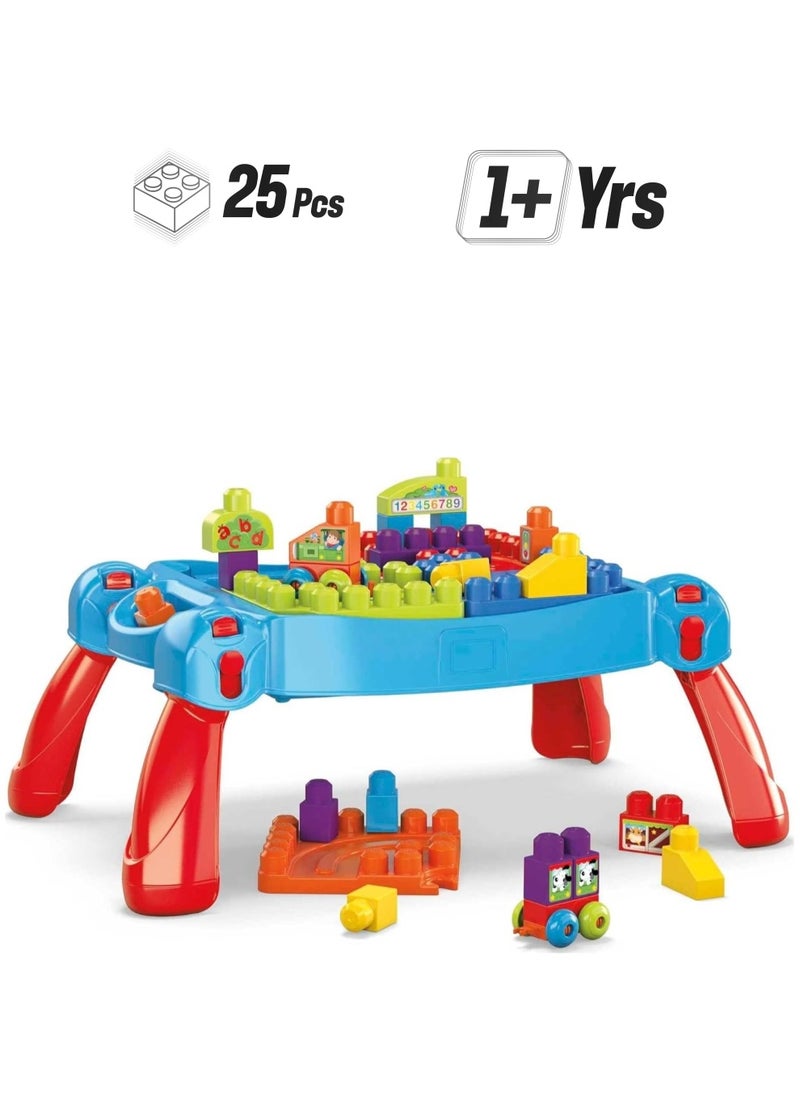 Mega Bloks Mega Bloks Build 'n Learn Table FGV05  - Image 1