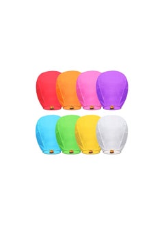 10 pcs colourful sky lanterns China sky ballons paper sky lantern candle lantern desert baloon Chinese sky lantern(Random colour)