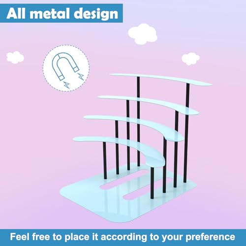Riuog Metal Bracket for Toniebox,Desk Shelf for Tonies Figures 20-35pcs Storage,Metal Display Stage for Toniebox Player,Children's Room Decorations and Gifts (Blue) - Image 2