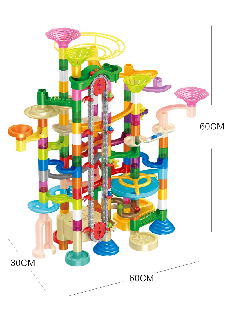 236-Piece Marble Run Building Blocks Set - 3D Maze Track with Electric Elevator | STEM Educational Toys for Kids Ages 3+ | Fun Learning Game for Boys & Girls - Image 5