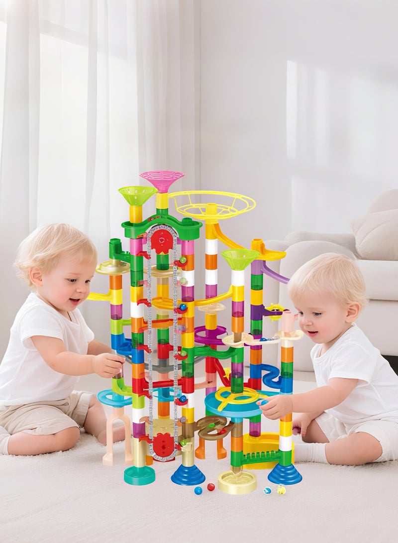 236-Piece Marble Run Building Blocks Set - 3D Maze Track with Electric Elevator | STEM Educational Toys for Kids Ages 3+ | Fun Learning Game for Boys & Girls - Image 3