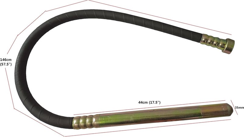 Inditrust إنديتراست إبرة اهتزاز الخرسانة الكهربائية 35 مم 15 م مسدس قبضة مثقاب بحجم 35 مم - Image 2