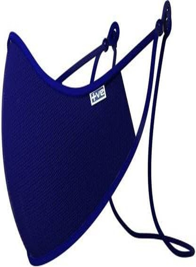 Positive N99 Reusable Face Mask. 99% FOG FREE, 99.80% BFE, Easy Breathing & Sweat absorption, Clear Vision, Soft on Ears, Certified & Compliant by: CE, ISO, GMP, FDA & WHO | Navy Blue | Kids - Image 1