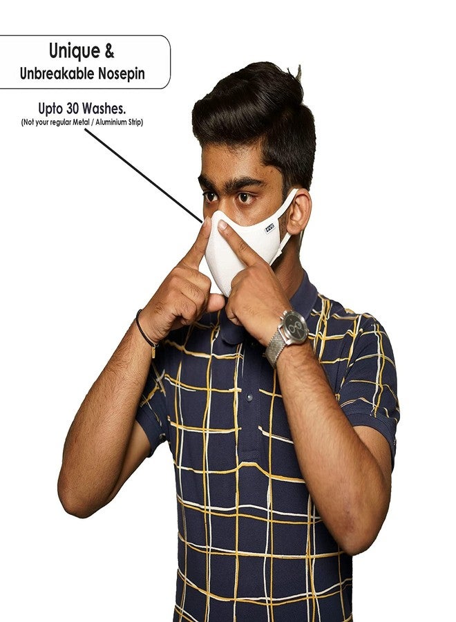 Positive N99 Reusable Face Mask. 99% FOG FREE, 99.80% BFE, Easy Breathing & Sweat absorption, Clear Vision, Soft on Ears, Certified & Compliant by: CE, ISO, GMP, FDA & WHO | Navy Blue | Kids - Image 4