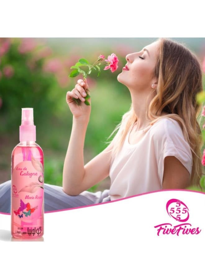 خمس خمسات ماء كولونيا ماري روز للمرأة 200 مل - Image 2