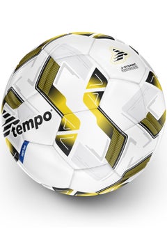 TEMPO IGNITE Team White/Yellow Football Size 3 