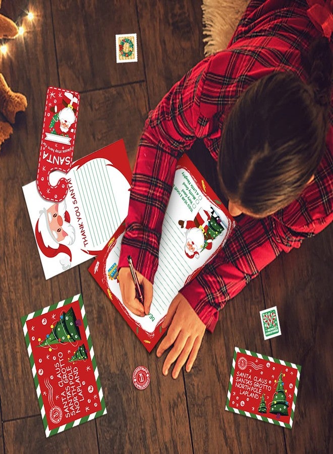 ديراييه مجموعة كتابة رسائل عيد الميلاد من ديري، 14 قطعة، تتضمن رسالة، ملصق، ظرف، علاقة باب، قلم رصاص، لقائمة أمنيات عيد الميلاد، هدايا حفلات العطلات (مجموعتان) - Image 5