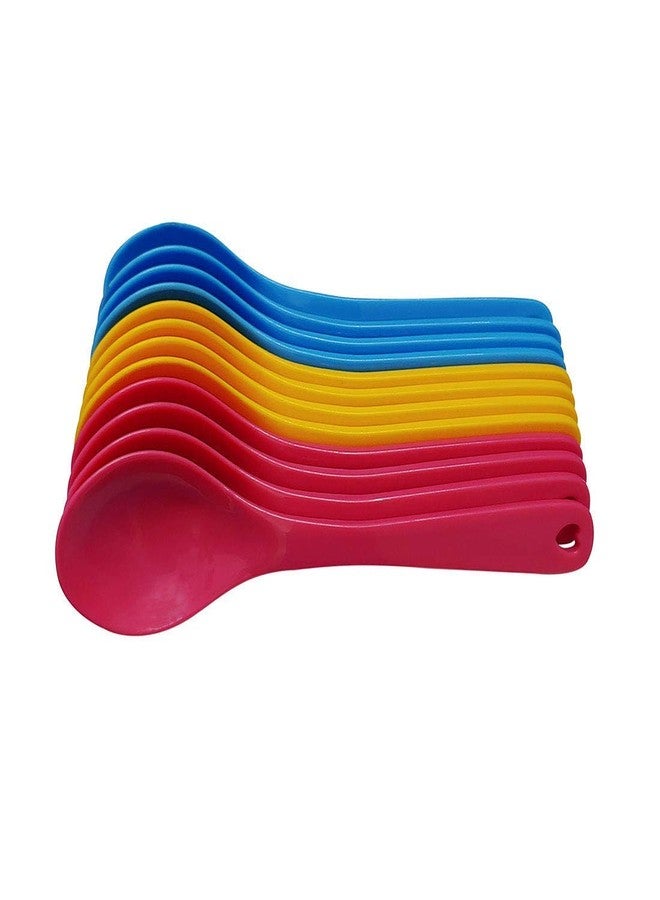sba prime Spoon Set of 12 Random Color Available As Per Food Grade for Baby Feeding(Multicolored) - Image 4