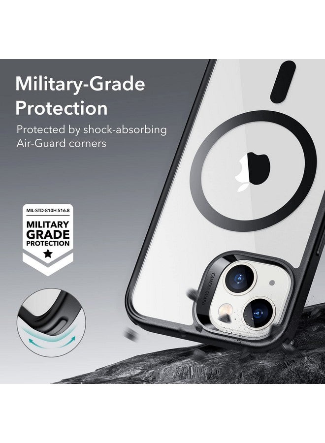 اي اس ار جراب ESR لهاتف iPhone 14 Plus، متوافق مع MagSafe، حماية عسكرية مقاومة للصدمات، مقاوم للاصفرار، جراب هاتف مغناطيسي لهاتف iPhone 14 Plus، جراب هجين كلاسيكي (HaloLock)، أسود شفاف - Image 4