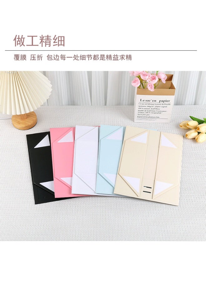 Luxury Magnetic Gift Box, White Medium Gift Box with Ribbon, Folding Gift Box for Presents With Magnetic Lid, Suitable for Festival, Birthday, Anniversary, 26x19x8 cm - Image 3