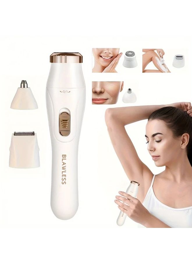 Zs Color 3 في 1 ماكينة حلاقة كهربائية للنساء مزيل الشعر الرطب والجاف ماكينة تشذيب البيكيني للوجه والساقين وتحت الإبطين والحواجب والأنف قابلة للشحن لاسلكية - Image 1