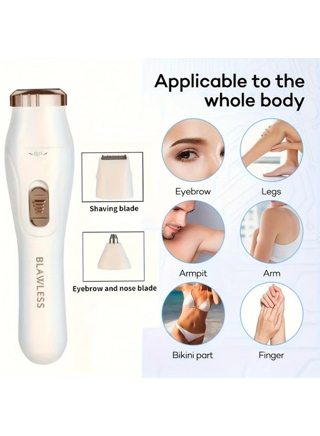 Zs Color 3 في 1 ماكينة حلاقة كهربائية للنساء مزيل الشعر الرطب والجاف ماكينة تشذيب البيكيني للوجه والساقين وتحت الإبطين والحواجب والأنف قابلة للشحن لاسلكية - Image 5