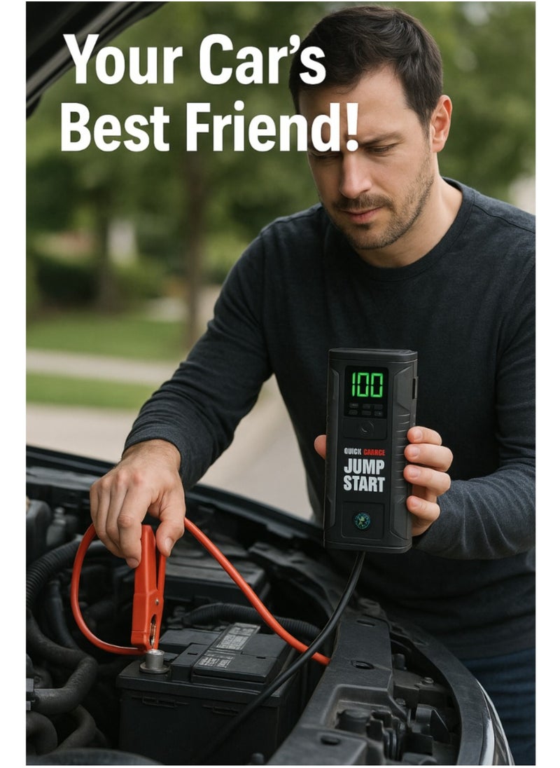 Generic Advanced Quick Charge Jump Starter for Efficient Vehicle Battery Revival and Emergency Roadside Assistance  - Image 1