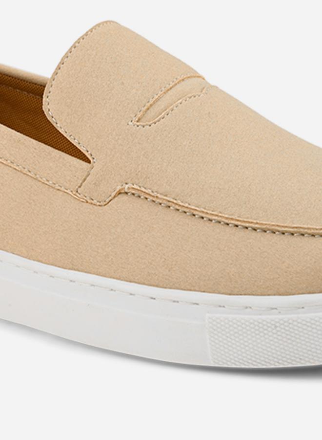 Styli Men Beige Casual Loafers Shoes  - Image 5