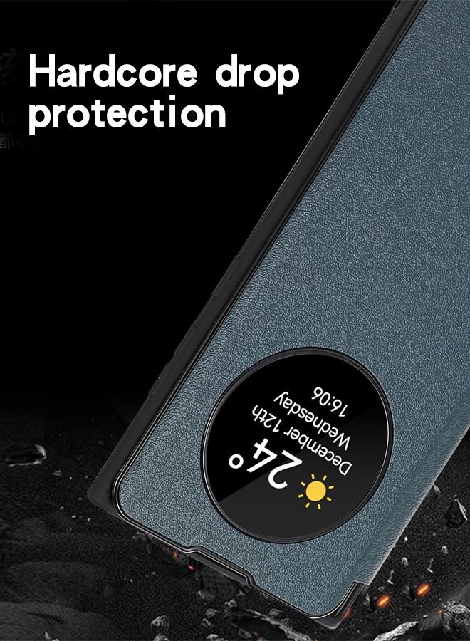 GROIC Case Compatible with Samsung Galaxy S23 Ultra 6.8" Magnetic Closure, Viewing Windows and Stand Function Wallet Flip Cover Pouch PU Leather Flip Phone Case  - Image 2