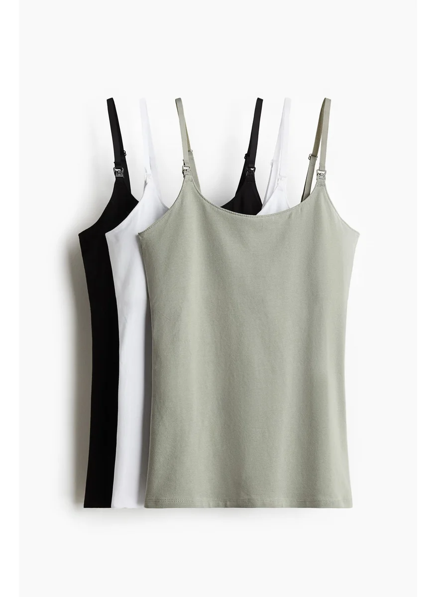 اتش اند ام Mama 3-Pack Nursing Vest Tops
