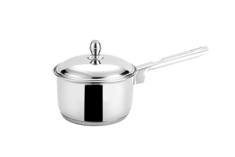 Steelcraft Steelcraft Premium Stainless Steel Caviar Saucepan with Steel lid 18 cm 1780ml Induction Friendly Cook and Serve for Multipurpose Cooking Silver Set of 1 - Image 1