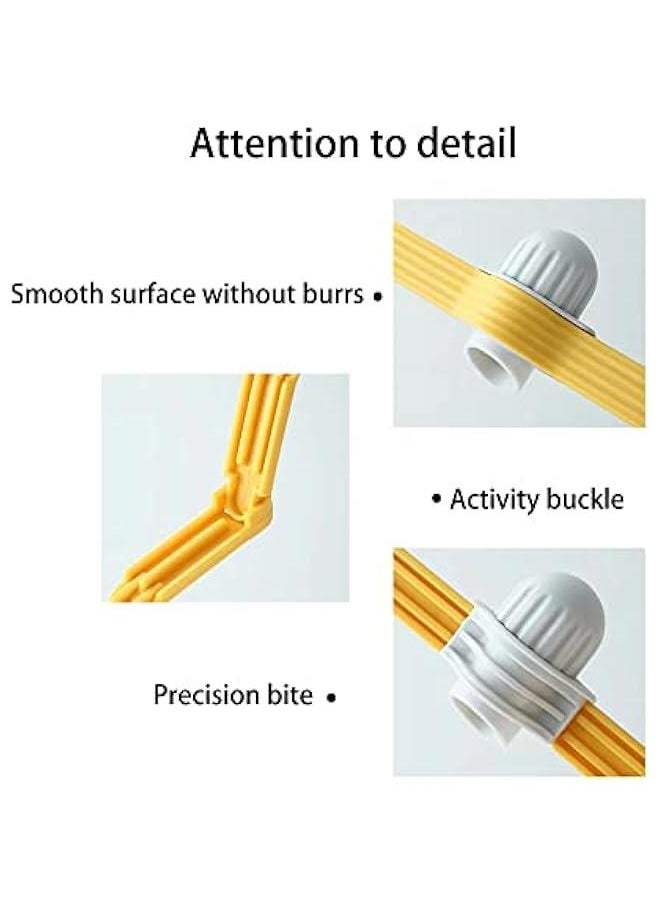 Generic - 2 Pieces Food Sealing Clips with Pour Spout for Coffee, Sugar, Cereal, Washing Powder, Cream - Yellow Cover Rotation Clip - Image 1