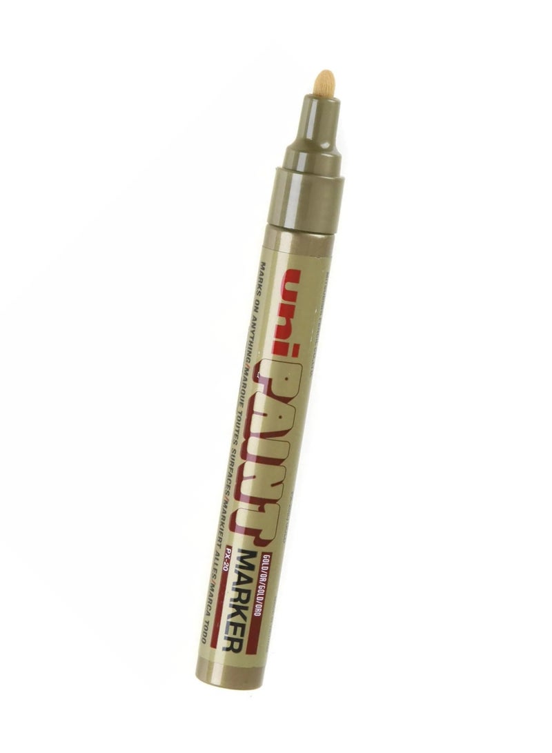 Uniball 1-Piece Medium Bullet Tip Marker Gold Ink - Image 2