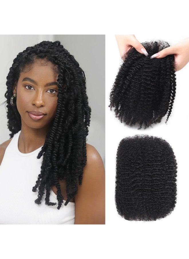 Afro Kinkys Bulk Human Hair 45G±5G/Pack Natural Black 100% Human Hair Soft 4C Afro Kinky Bulk Human Hair For Locs Extensions/Twists/Braids Can Dye And Bleach (Natural Black, 16 Inch)