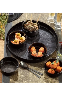 LOFT APPETIZER,SET,D34XH5CMS,BLACK,GLASS-194161A  - Image 1