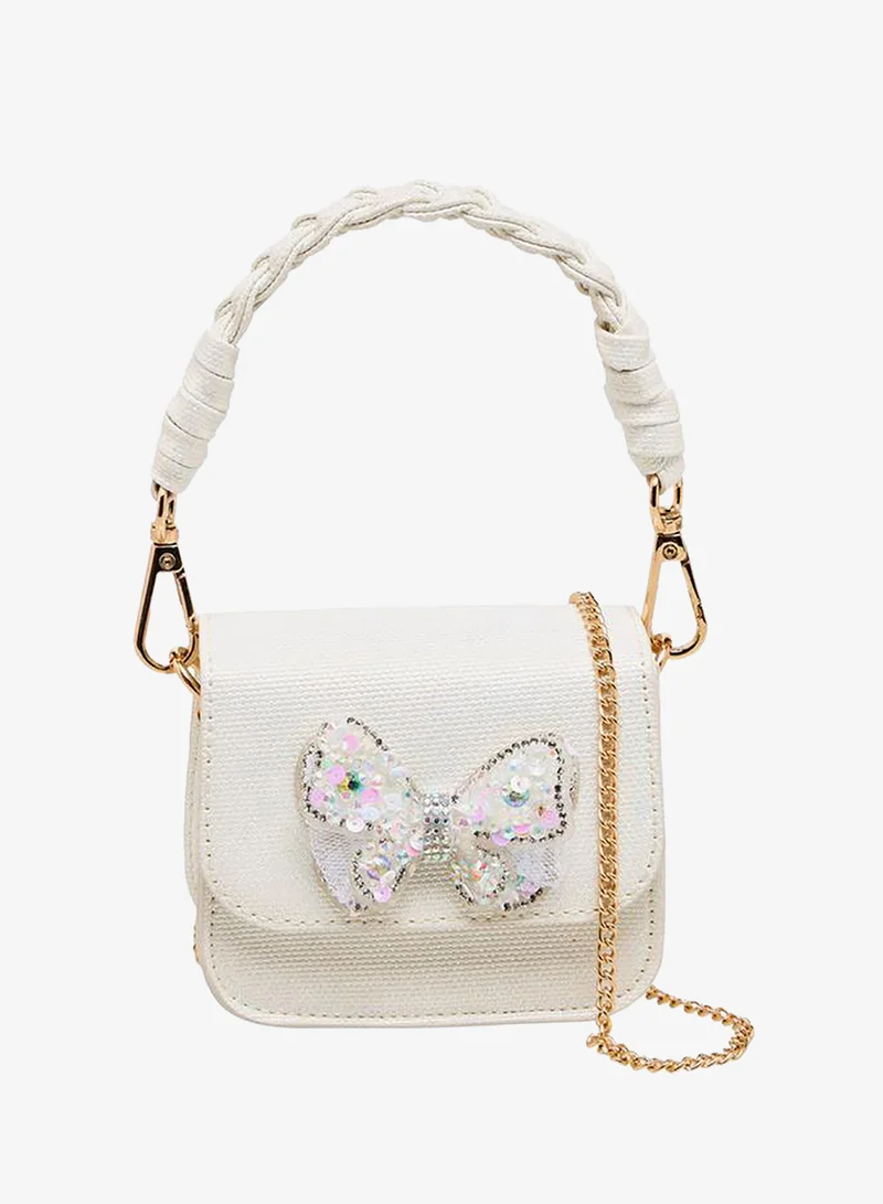 Flora Bella By Shoexpress Flora Bella Embellished Butterfly Crossbody Bag with Chain Strap Ramadan Collection