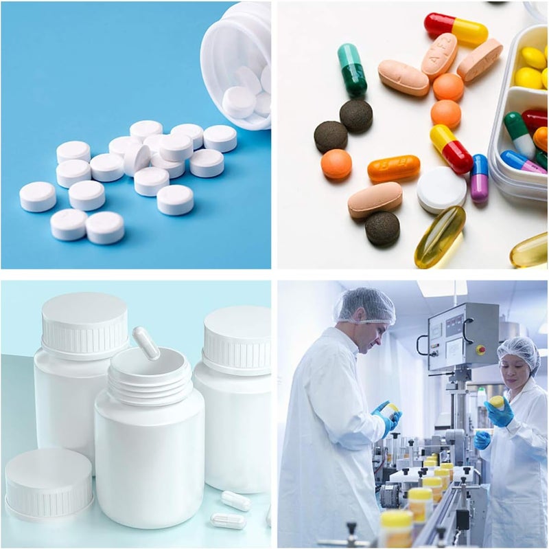 woobles 20pcs Empty Pill Bottle Portable Powder Medicine Holder Multipurpose Tablet Container Portable Capsule Case for Pharmacy Vitamins Drug 100ml - Image 2
