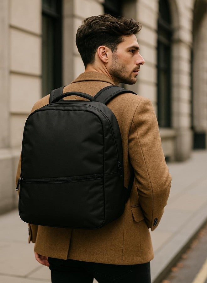 Sleek Black Laptop Backpack - Ergonomic, Water-Resistant & Multi-Compartment | Fits Up to 15.6” Laptops | Ideal for Work, Travel & Daily Commute - Image 5