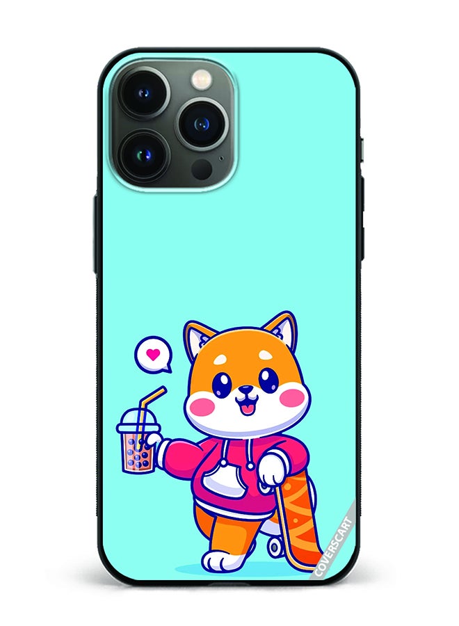 COVERSCART Protective Case Cover For Apple iPhone 13 Pro Max Cute Shiba Design Multicolour