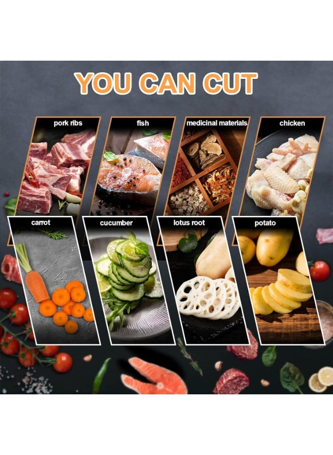 Forest Home Manual Meat Cutting Machine Manual Household Stainless Steel  Cutting Machine Chicken Lamb Ribs Herbs and Pastries Cutter - Image 4