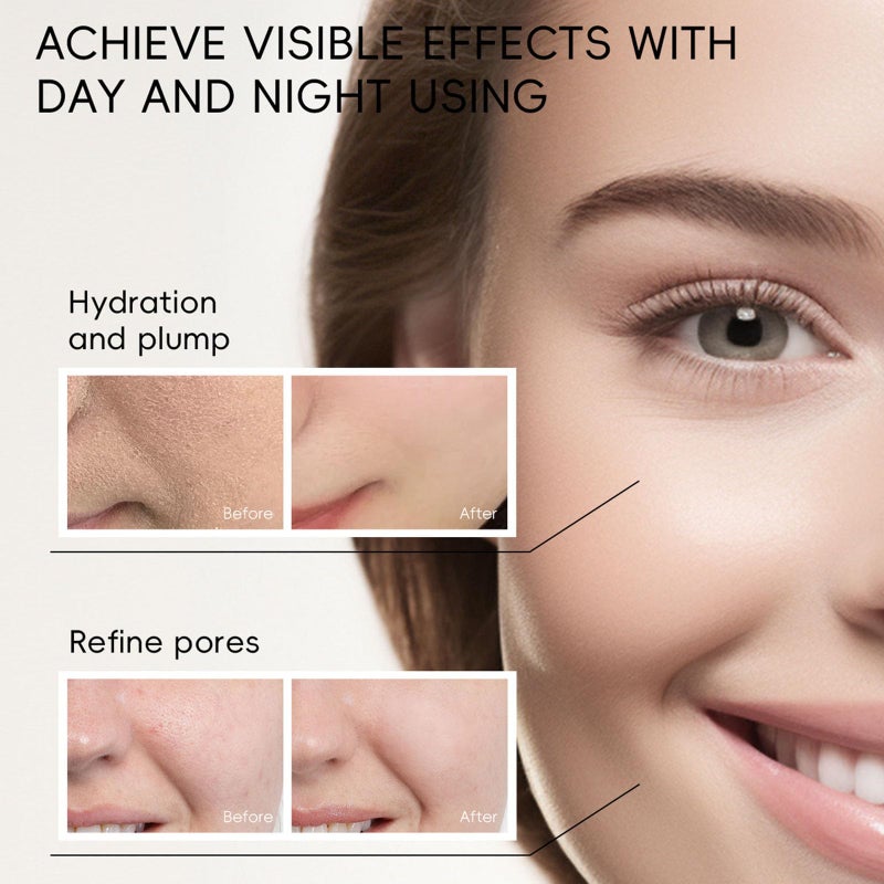 Rosarden Rice Serum for Face, 2Pcs Rice Raw Pulp Serum, Deep Moisturizing Nourish Dry Skin, Shrink Pores, Smooth Fine Line, Hydration & Plump, Control Oil, Natural Extracts Lightweight Texture, Fast Absorption - Image 4