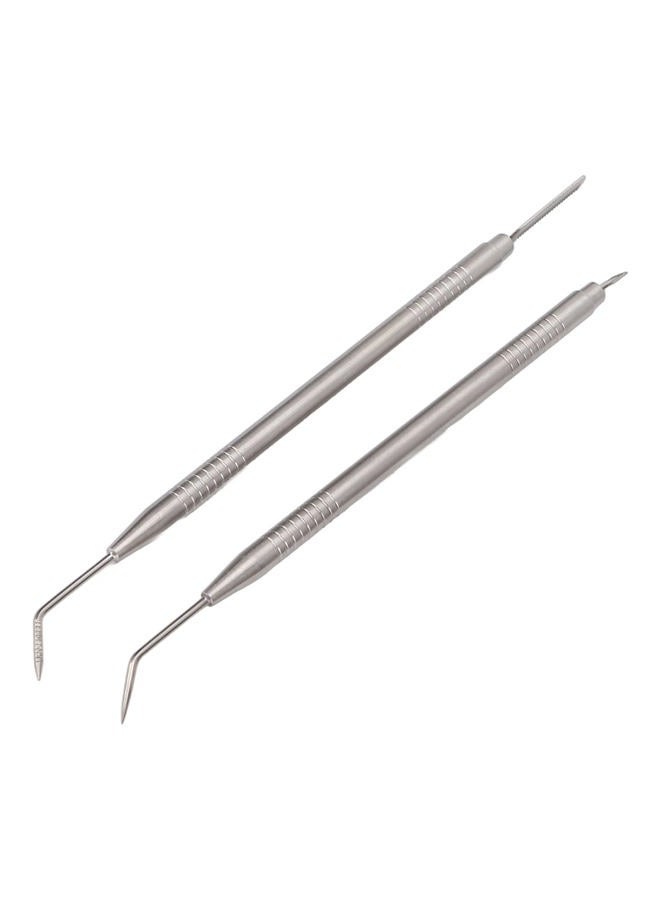 Soraz Eyelash Perm Tool, Lash Separator Tint Tool Stainless Steel Tail Comb 2pcs Double Headed for Eyelash Extension (Silver) - Image 5