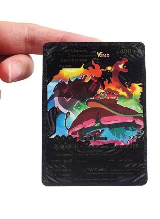 Pokemon 55-Piece Black Gold Cards Packs Vmax DX GX Rare Cards, Pokemon Rare Black Gold Cards, Best Gift For Collectors and Kids - Image 2