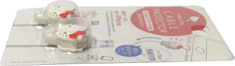 Friend Sanrio Hello Kitty Cable Protector Cell Phones Accessories 2pcs Set for iPhone (Lightning Cable) - Image 1