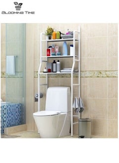 BLOOMING TIME Storage Rack Above The Toilet Has A Large Capacity, Saves Space, And Is Simple To Install  - Image 4