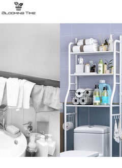 BLOOMING TIME Storage Rack Above The Toilet Has A Large Capacity, Saves Space, And Is Simple To Install  - Image 2